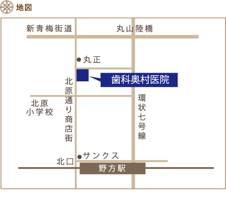 西部新宿線 野方駅 アクセス 地図